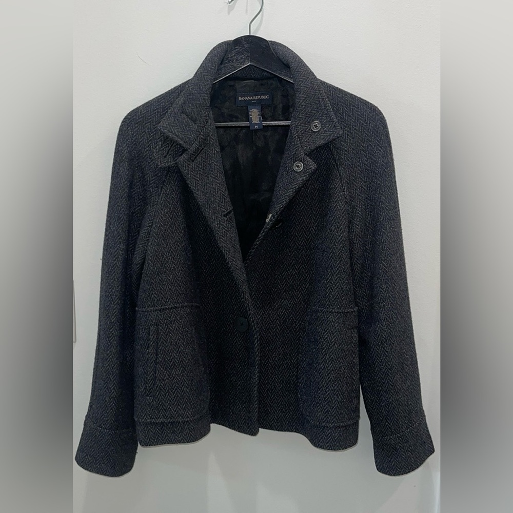 Banana Republic Tweed Short Coat